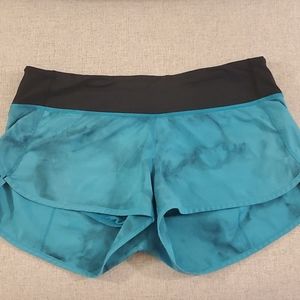 Lululemon Speed Short Surge Spray Tie Dye 8 blue